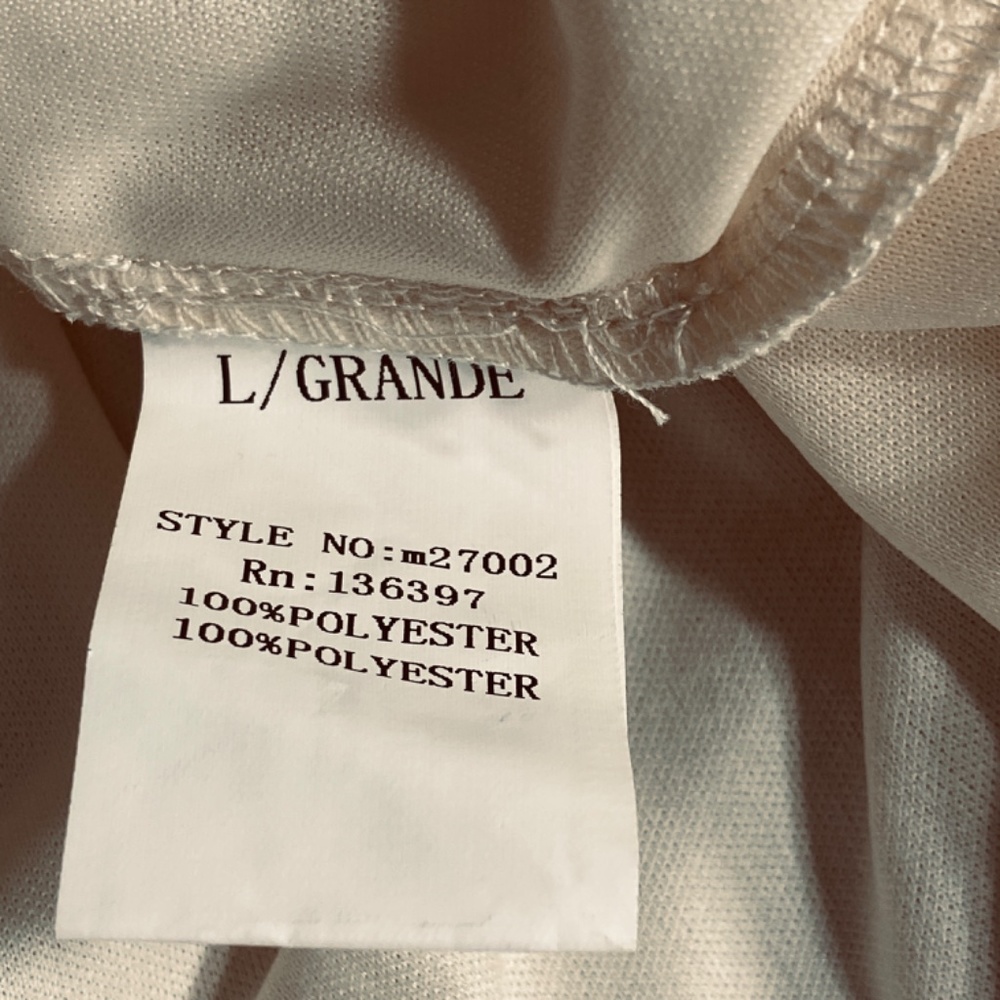 Maniju Blue Ivory Floral Fit and Flare Short Dress Sleeveless Formal Size Large - Picture 10 of 11